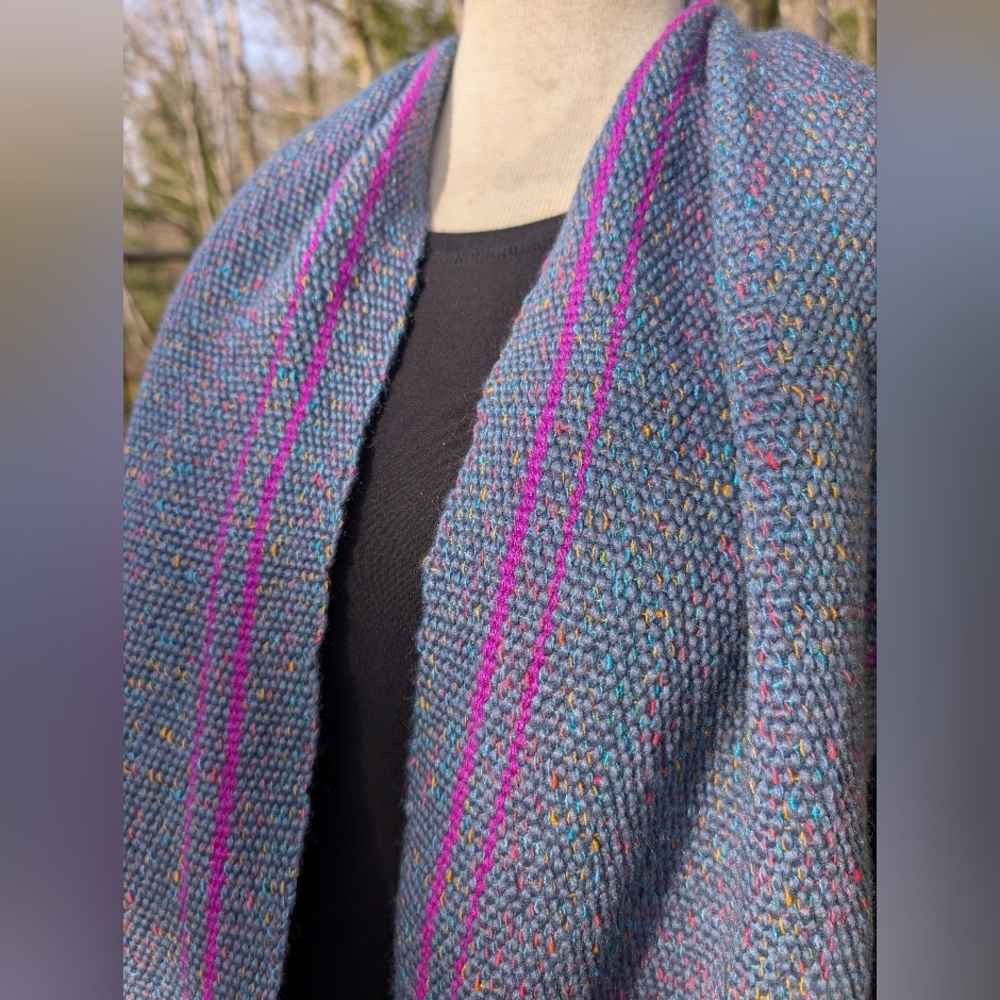 Beautiful Woven Blue & Purple Scarf